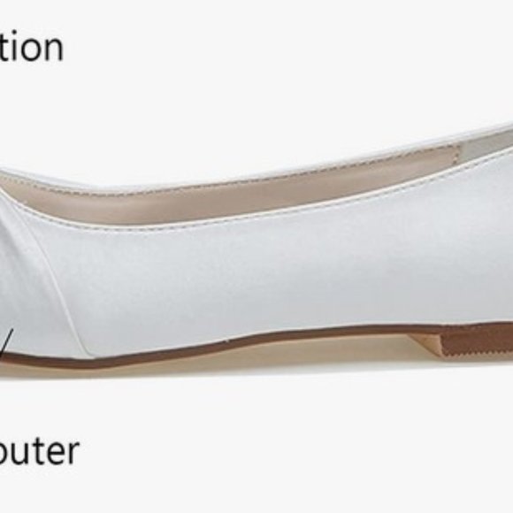 Champagne Wedding flats - Picture 4 of 4